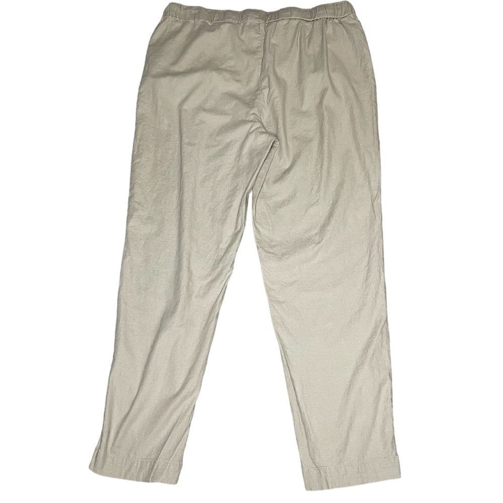 Kenneth Cole Pull-On Drawstring Linen Pants - Picture 3 of 7